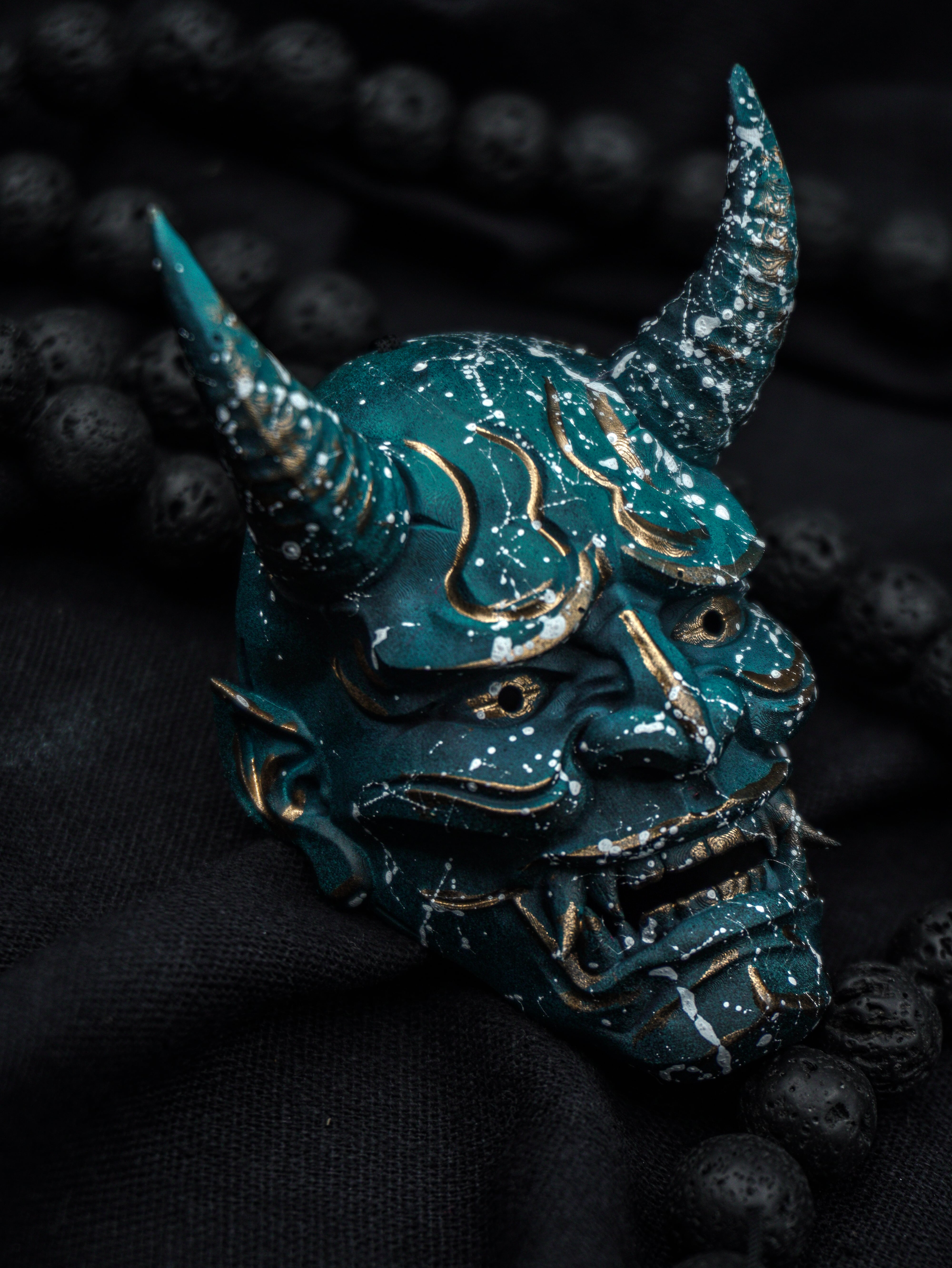 Japanese Hannya- Noh Mask Pendant Necklace