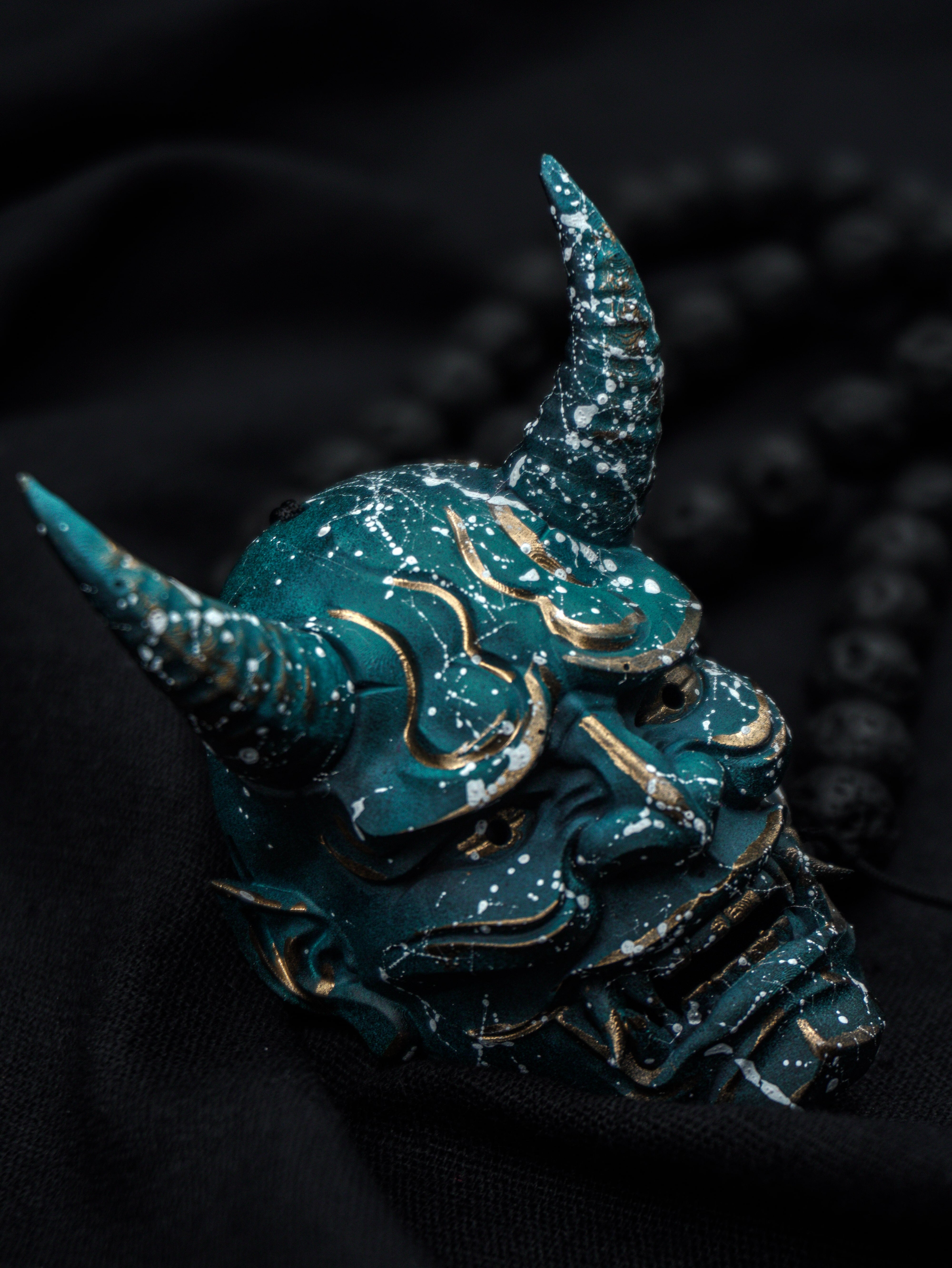 Japanese Hannya- Noh Mask Pendant Necklace