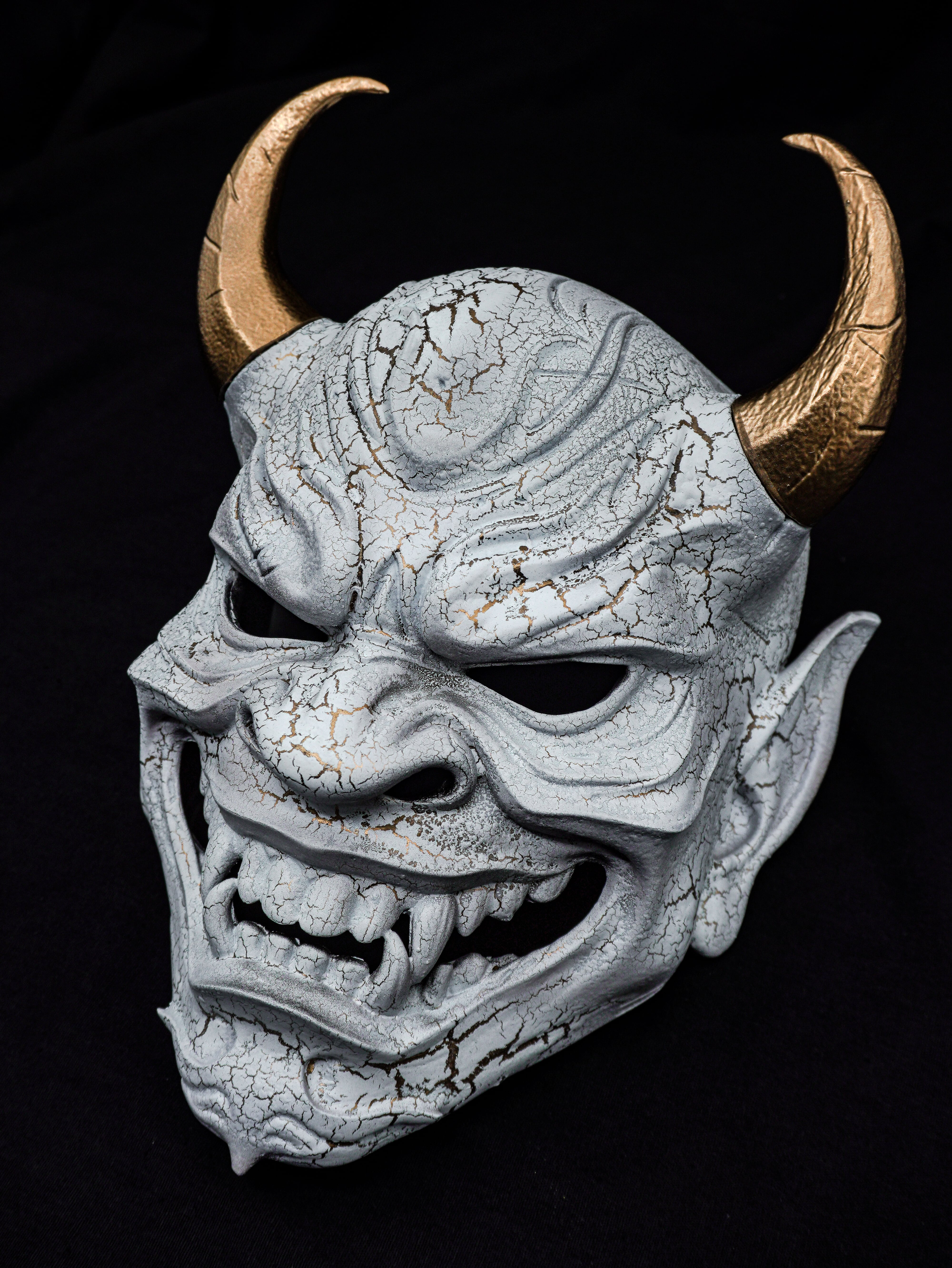 White Dragon - Hannya Mask, Japanese Traditional Collectible Mask