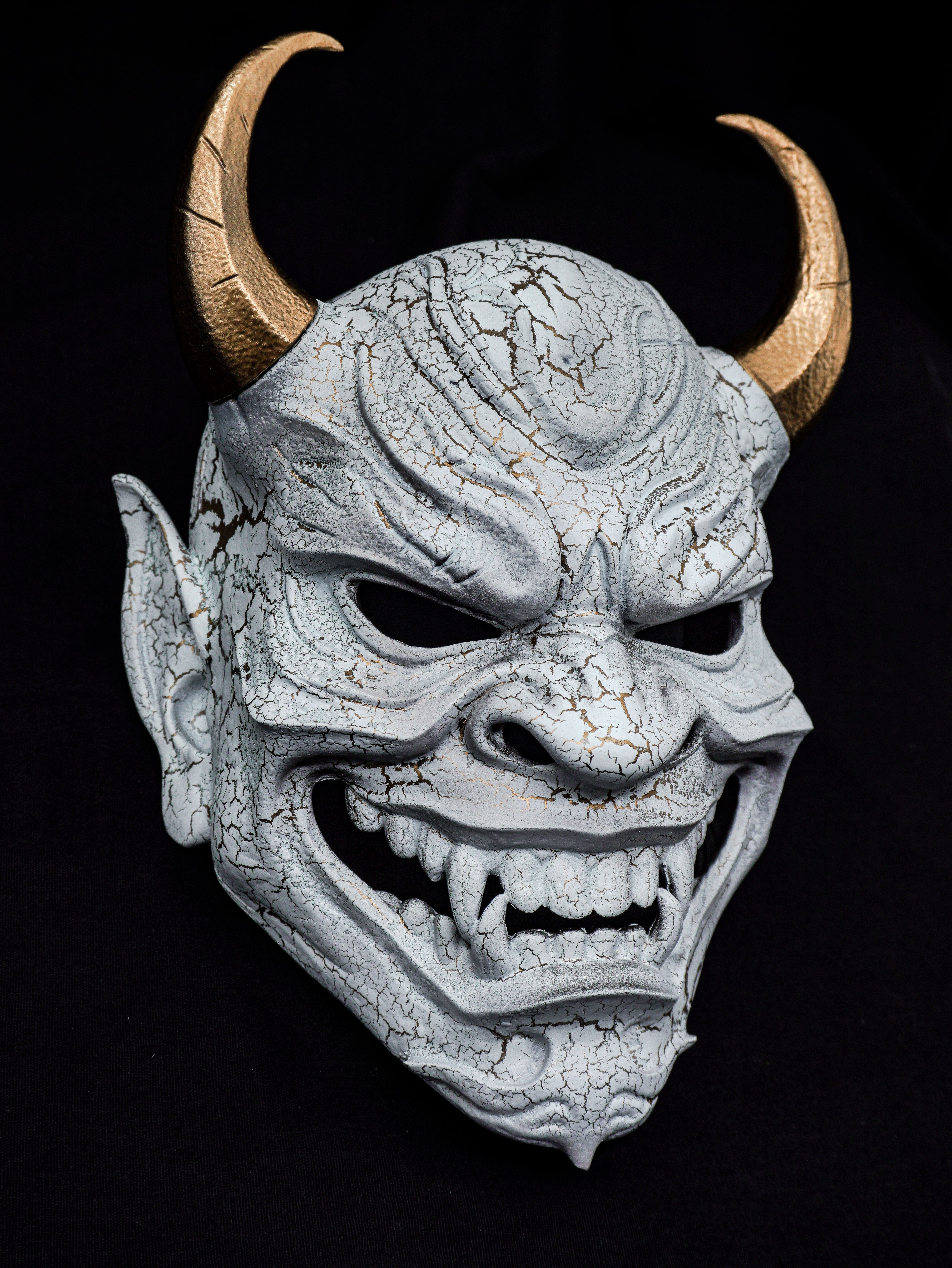 White Dragon - Hannya Mask, Japanese Traditional Collectible Mask